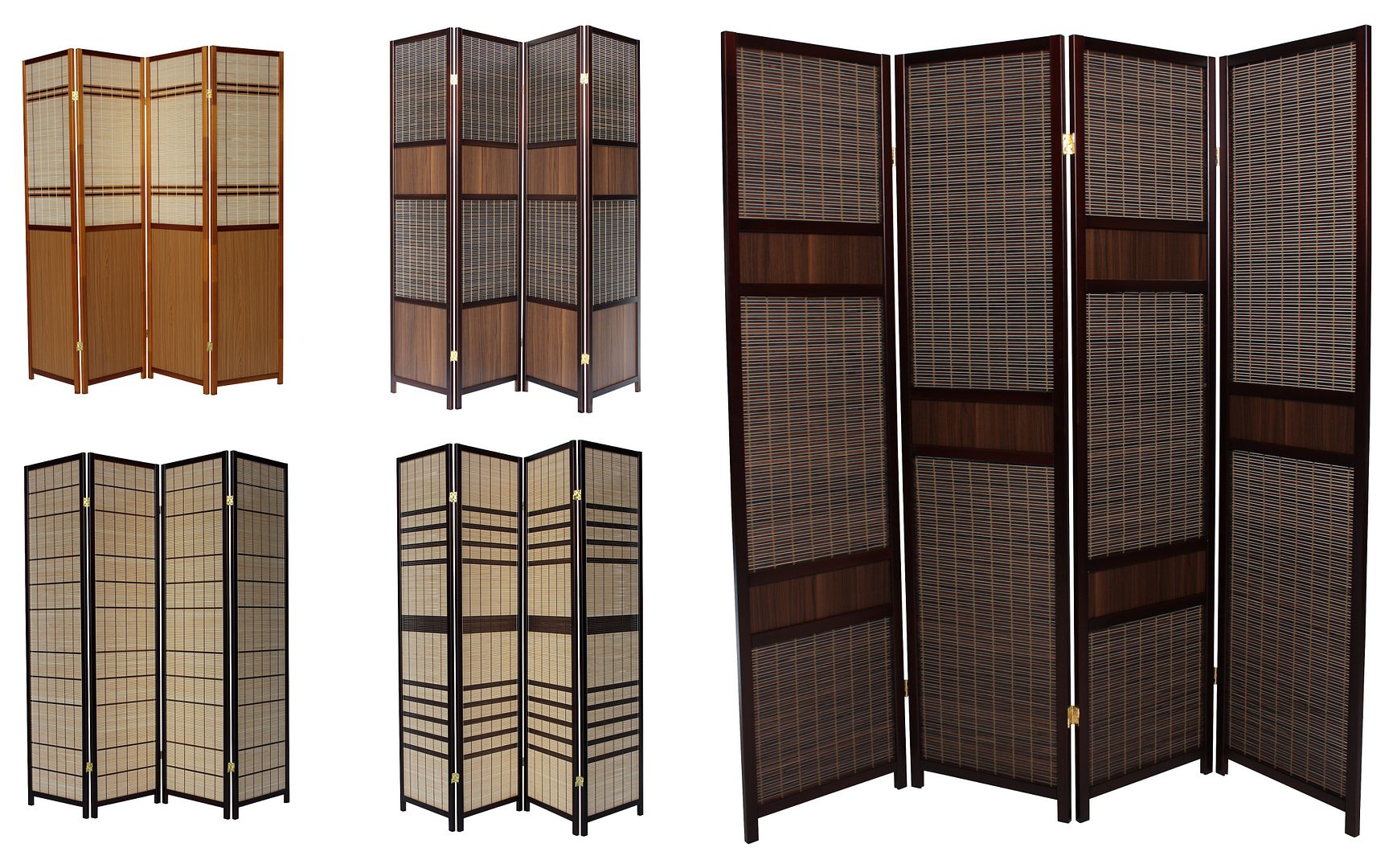 "Tokyo" Japanese Style Room Divider Privacy Screen. Colour Choice